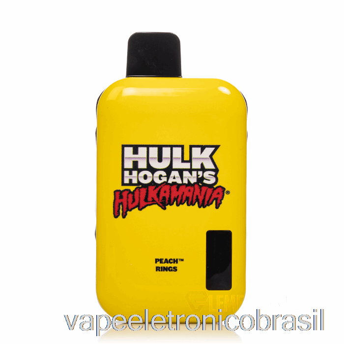 Vape Recarregável Hulk Hogan Hulkamania 8000 Anéis Descartáveis ​​de Pêssego